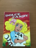 Album Dolce Candy 1990  edizione Panini, bustina fucsia, velina nera con logo panini bianco