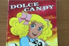 Album Dolce Candy 1990  edizione Panini, bustina fucsia, velina nera con logo panini bianco